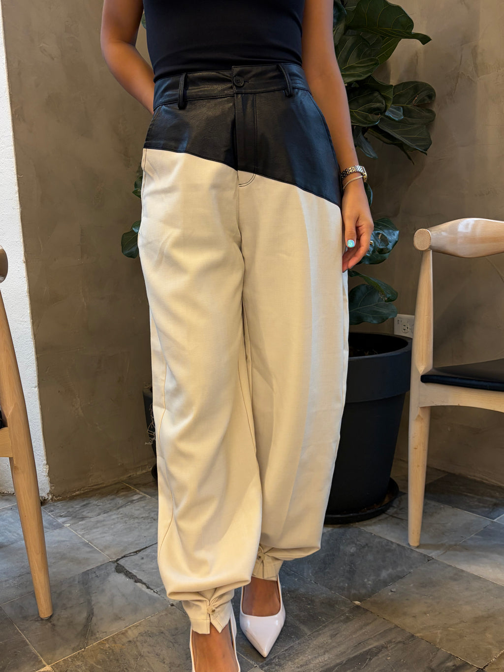 Faux Pu Leather Trousers