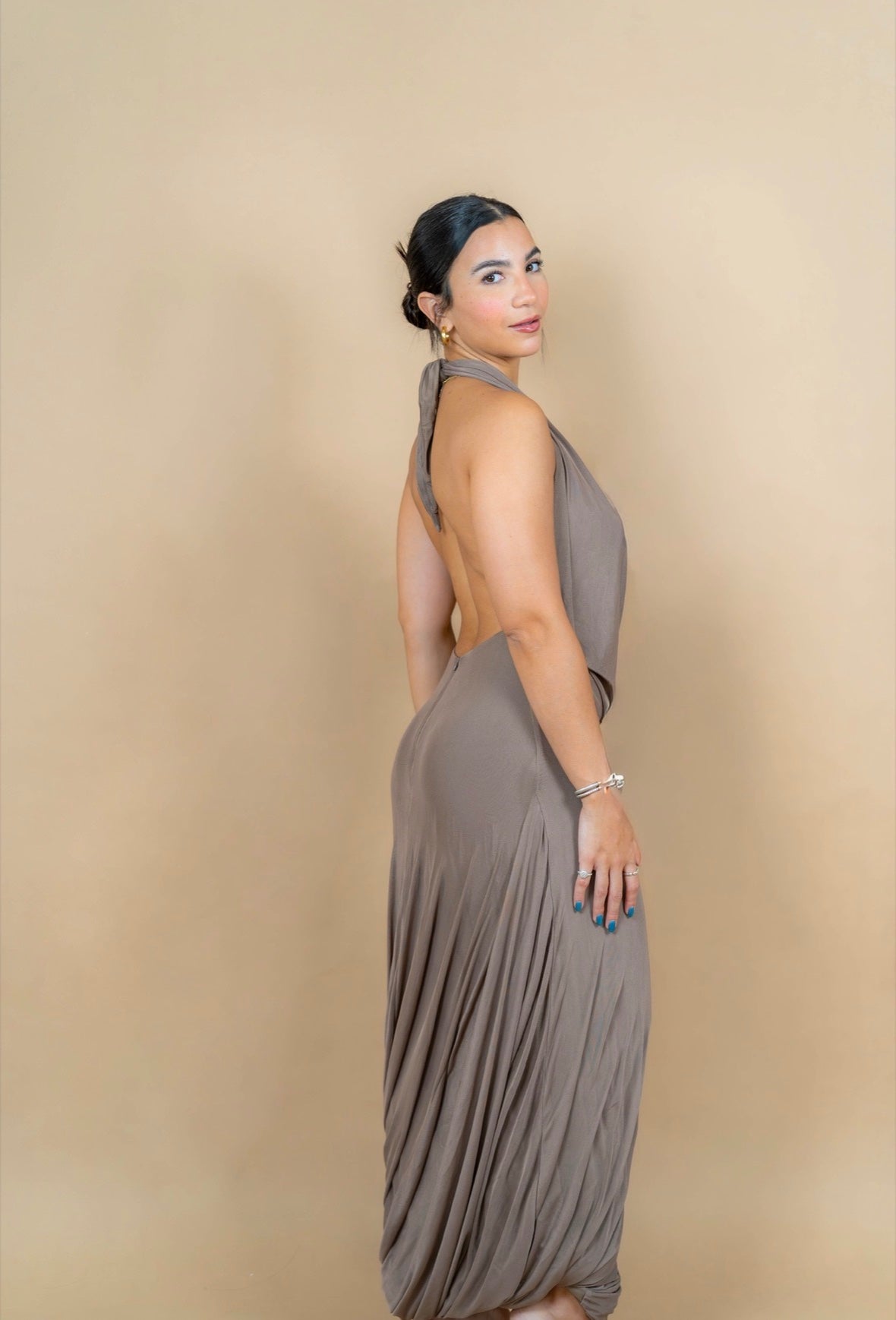 Amara Halter Backless Dress
