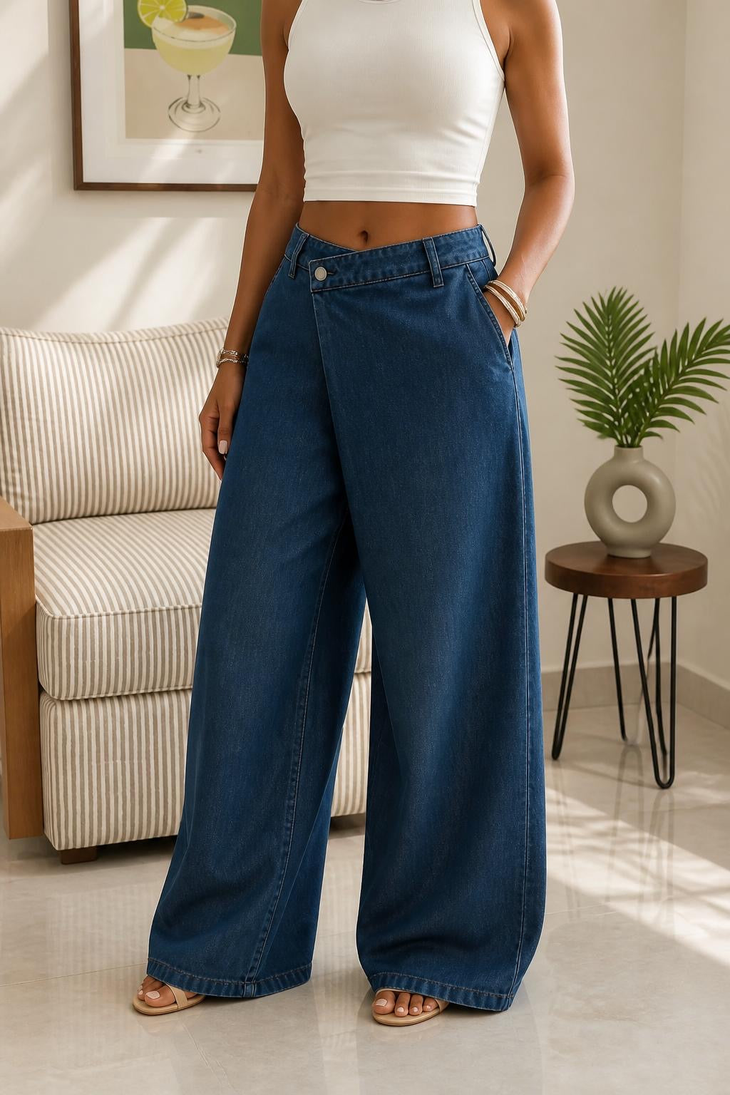 Wrapped Waist Jeans