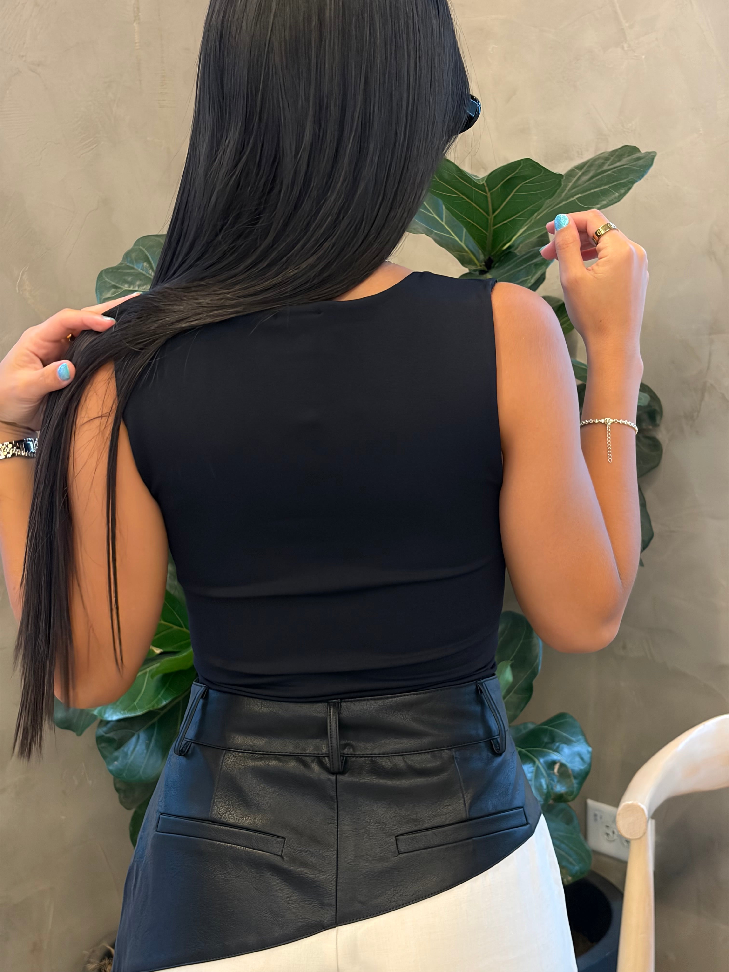 Double Layered BLACK BodySuit