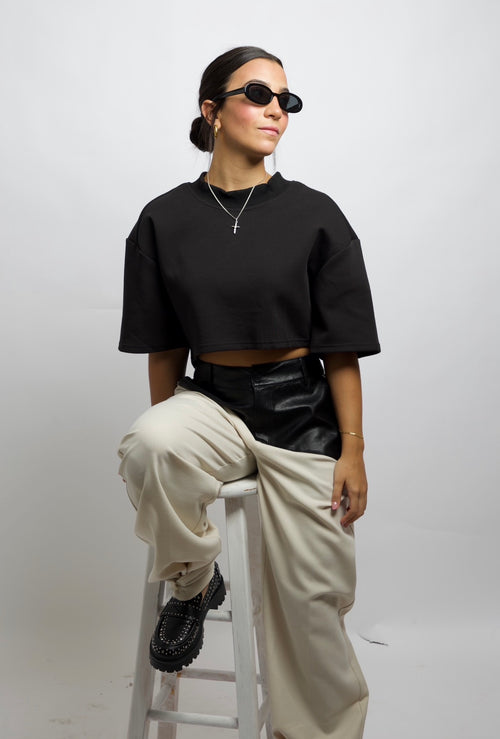 Black Oversized top