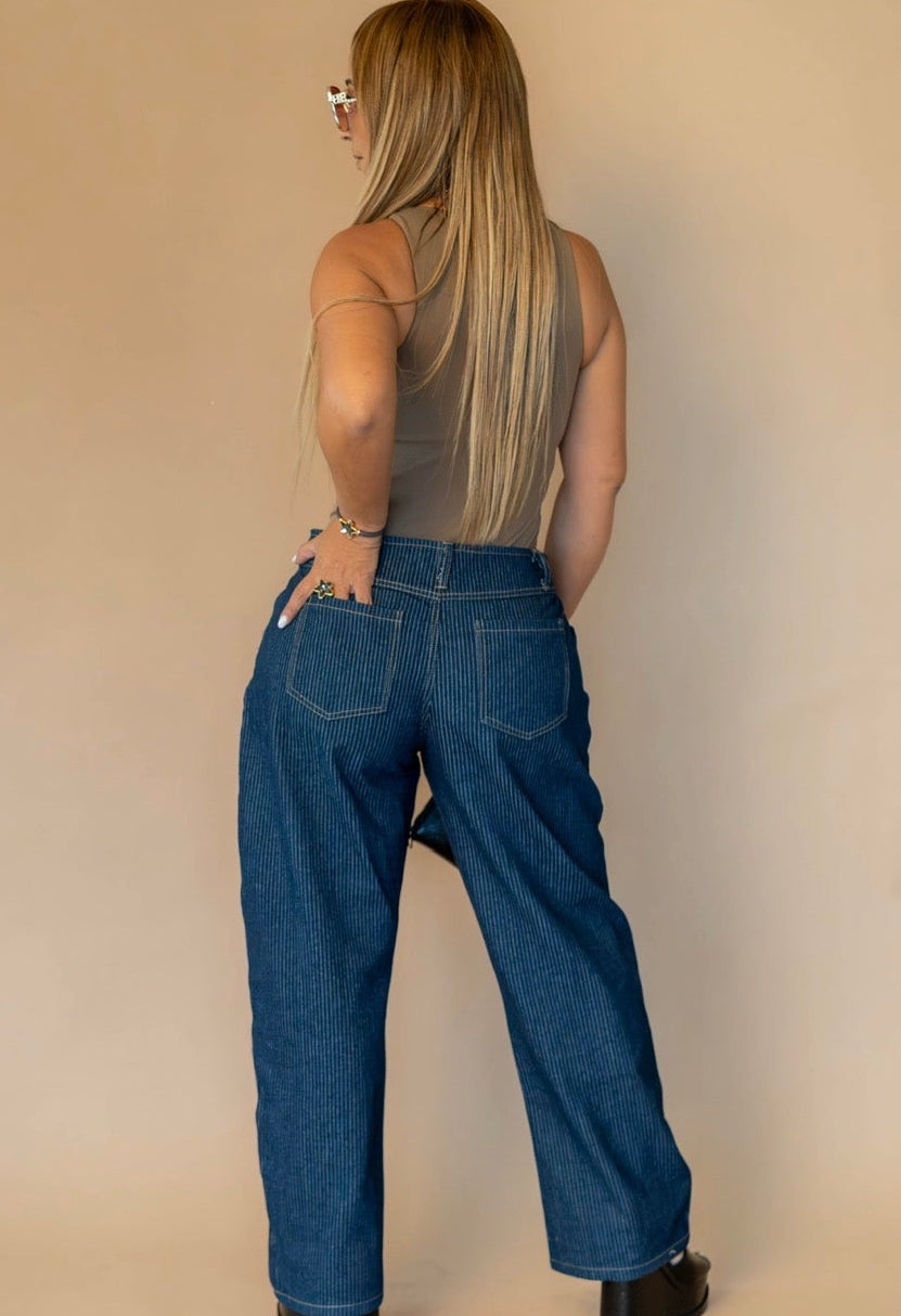 PinStriped Denim pants