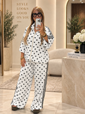 White Polka Dot Set