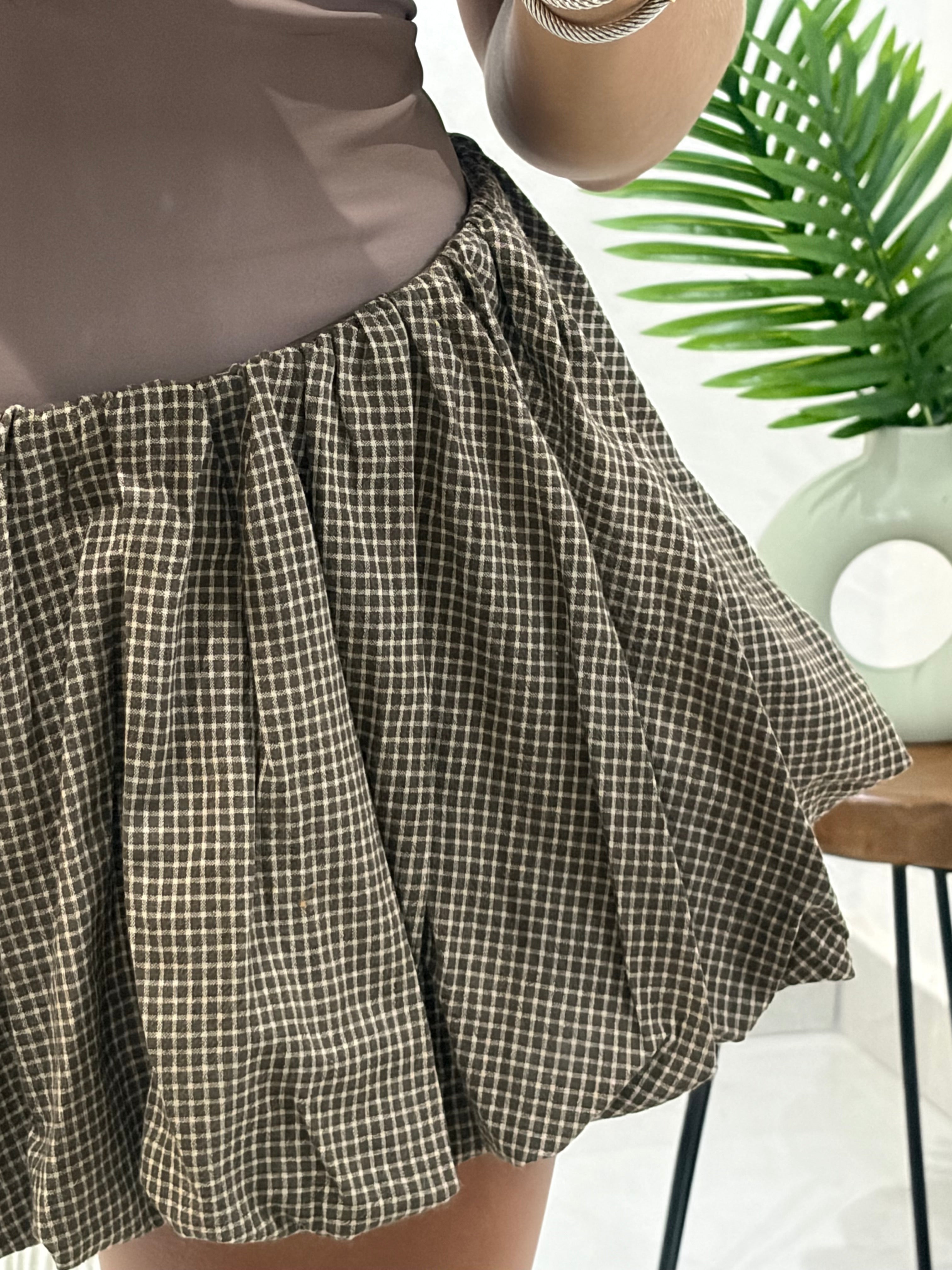 Walnut Bubble Skort