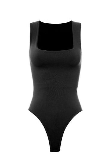 Double Layered BLACK BodySuit