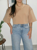Beige Oversized Top